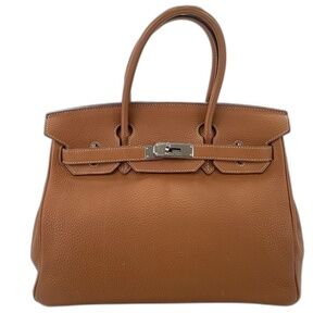 HERMES Birkin 30 Handbag Brown